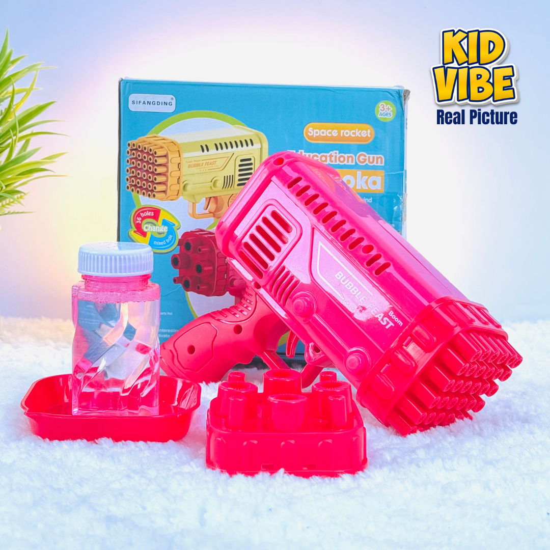 36 Hole Bazooka Bubble Machine Gun Toy