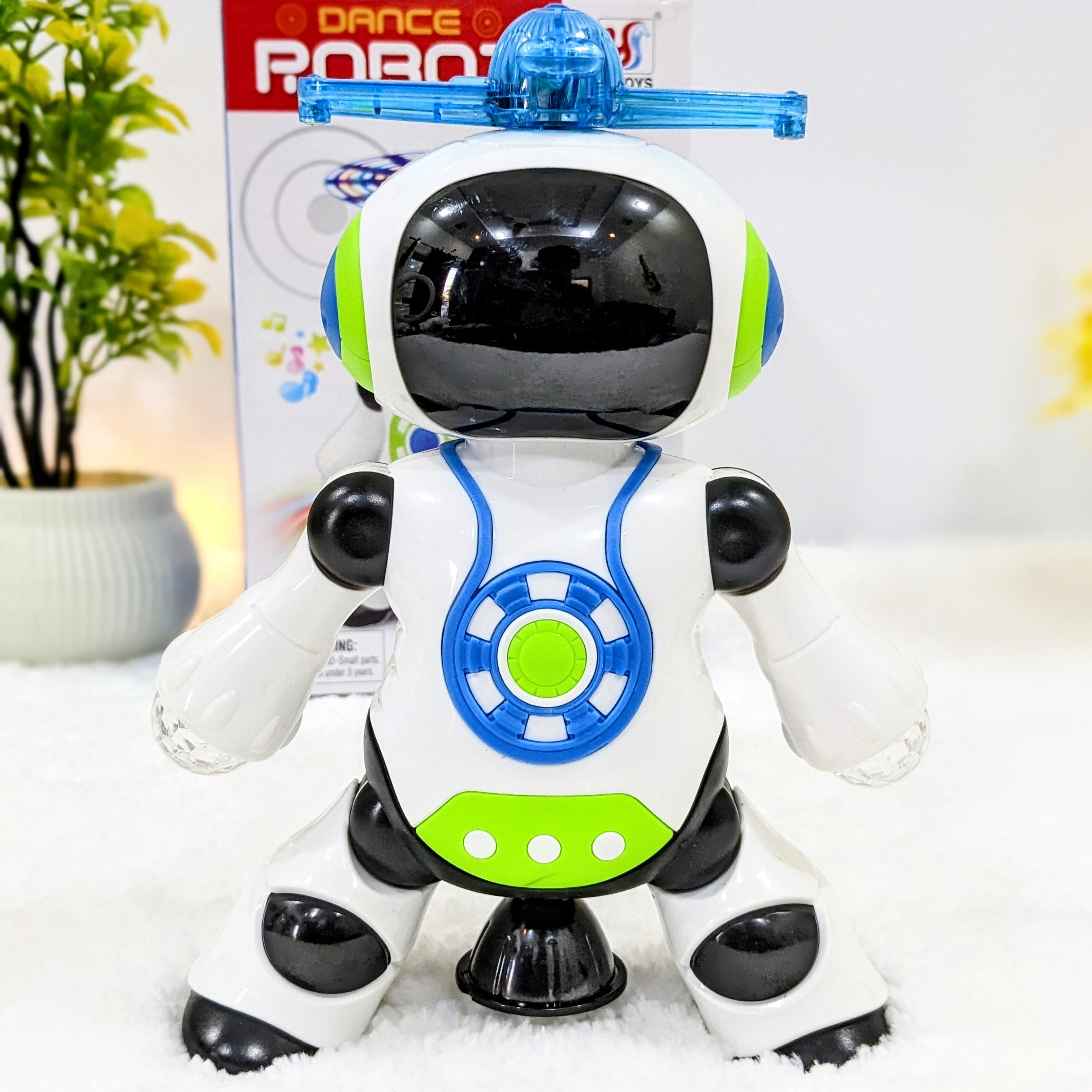Dancing Robot with Flashing Lights, Music, and Movable Arms and Legs