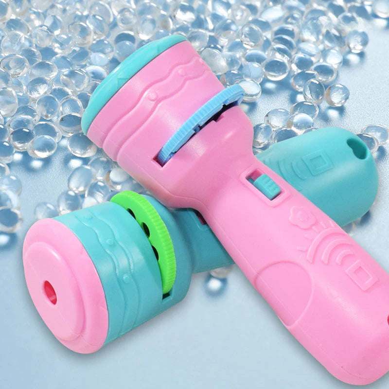 Kids Fun Projector Torch Cartoon Light Up