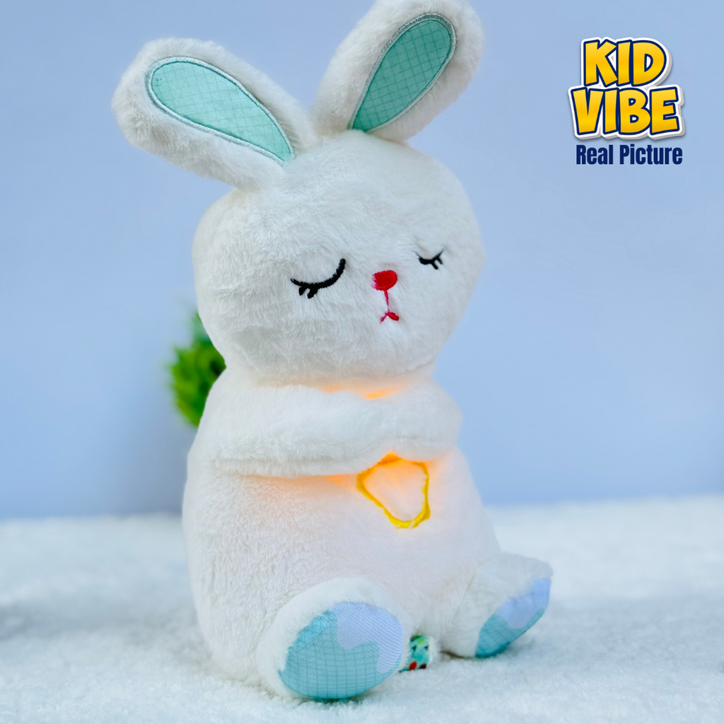 Plush Sleeping Rabbit with Music – Soft, Soothing & Adorable