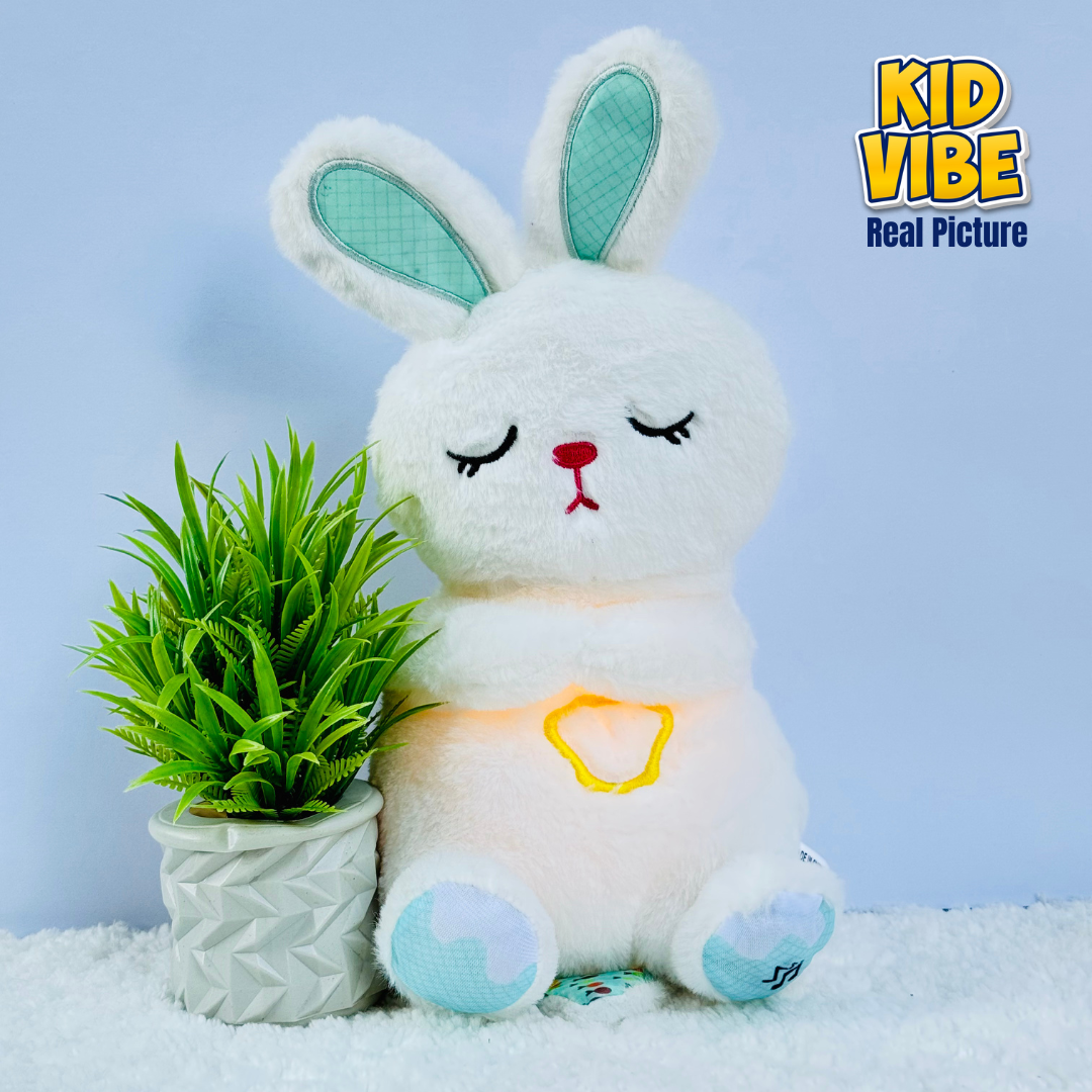 Plush Sleeping Rabbit with Music – Soft, Soothing & Adorable