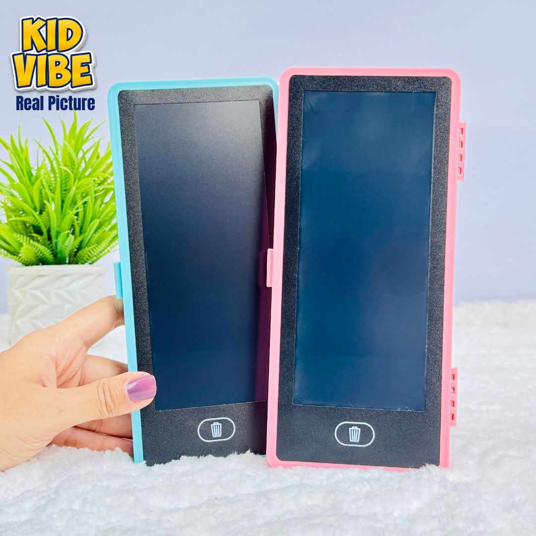 Pencil Box with Built-in Writing Tab