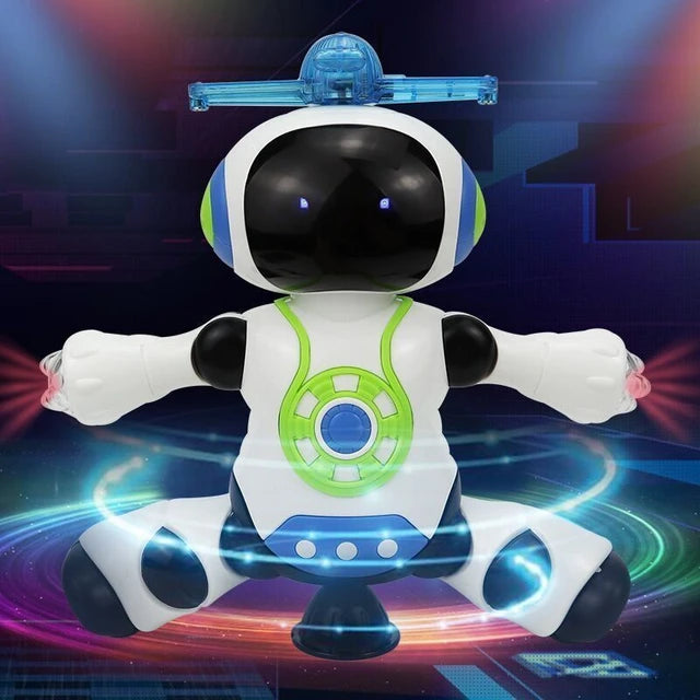 Dancing Robot with Flashing Lights, Music, and Movable Arms and Legs
