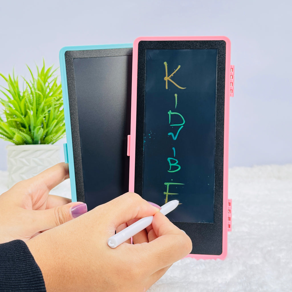 Pencil Box with Built-in Writing Tab