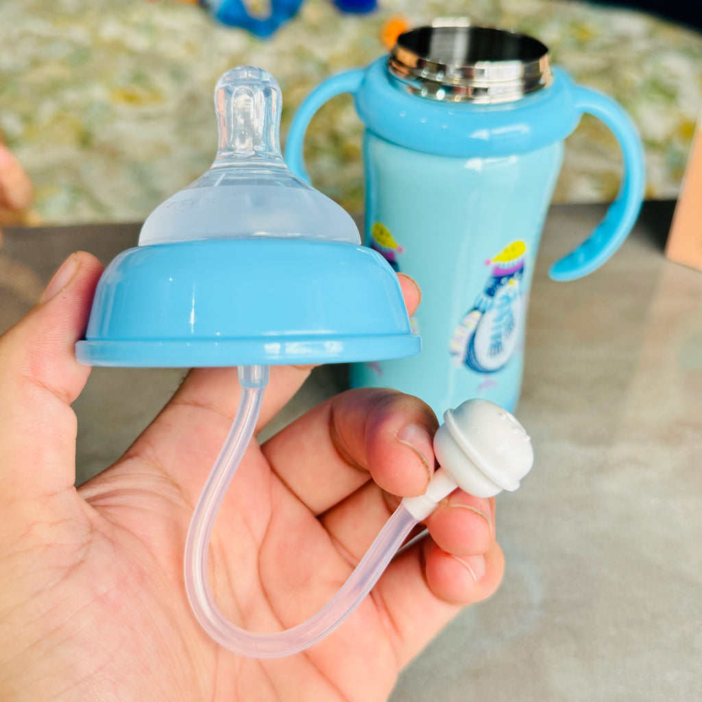 Stainless Steel Feeder – 210ml | Imported Food Grade, BPA-Free & Warm-Keeping