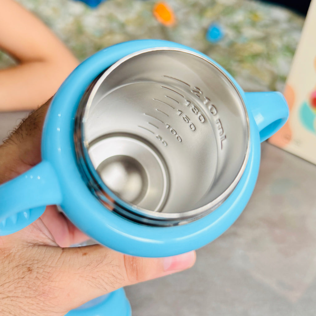 Stainless Steel Feeder – 210ml | Imported Food Grade, BPA-Free & Warm-Keeping