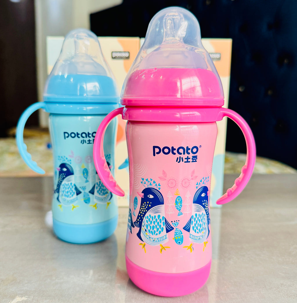 Stainless Steel Feeder – 210ml | Imported Food Grade, BPA-Free & Warm-Keeping