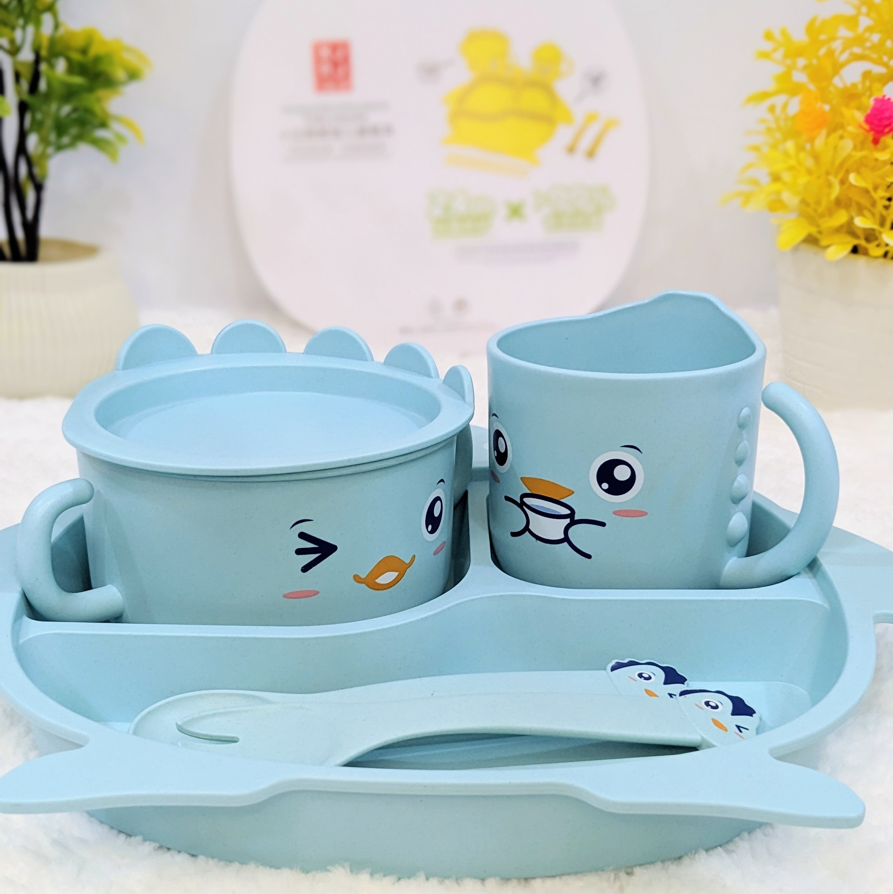 Unbreakable Cup Bowl Plate Set for Kids – Imported, High-Grade, and Eco-Friendly