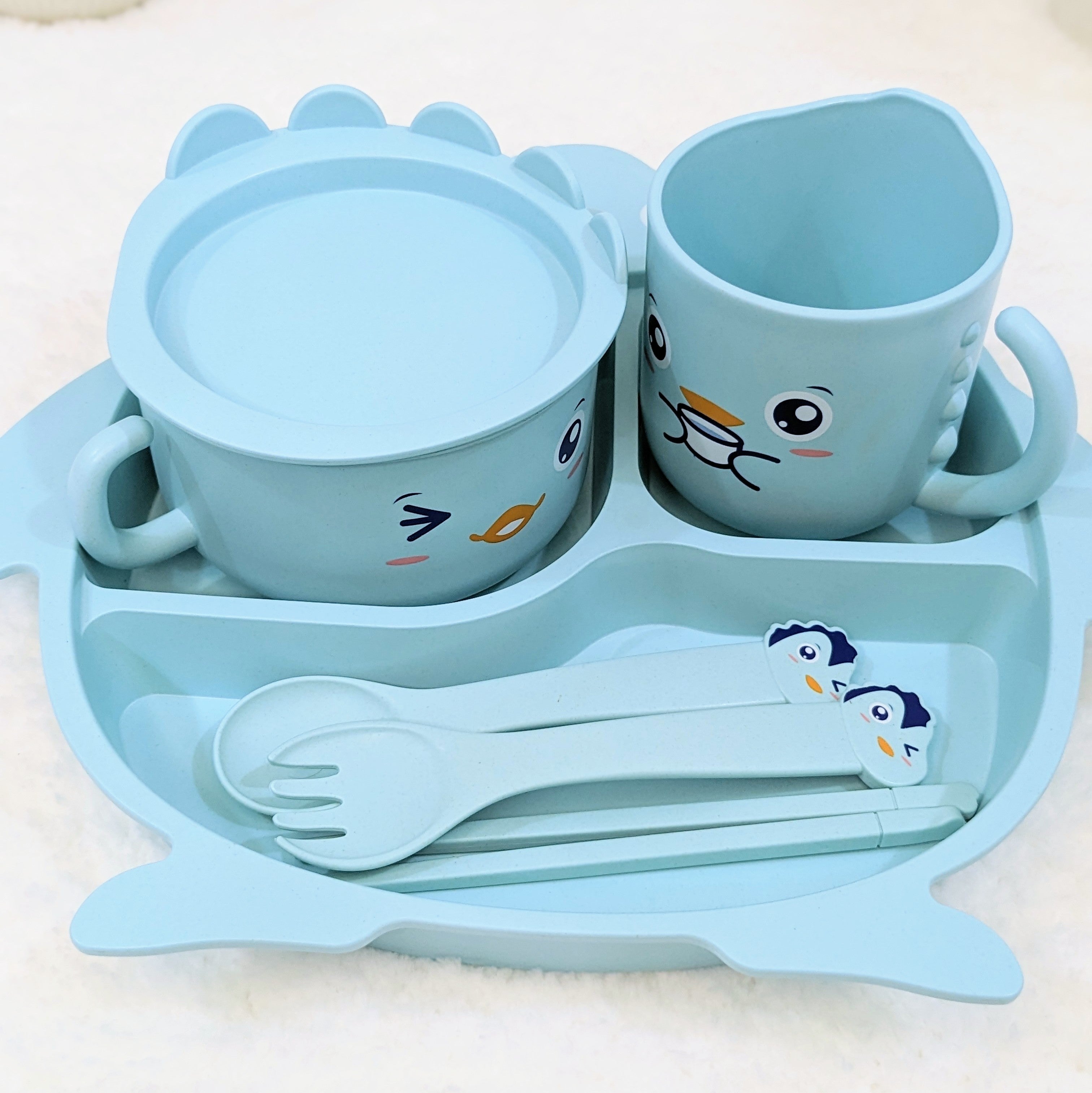 Unbreakable Cup Bowl Plate Set for Kids – Imported, High-Grade, and Eco-Friendly