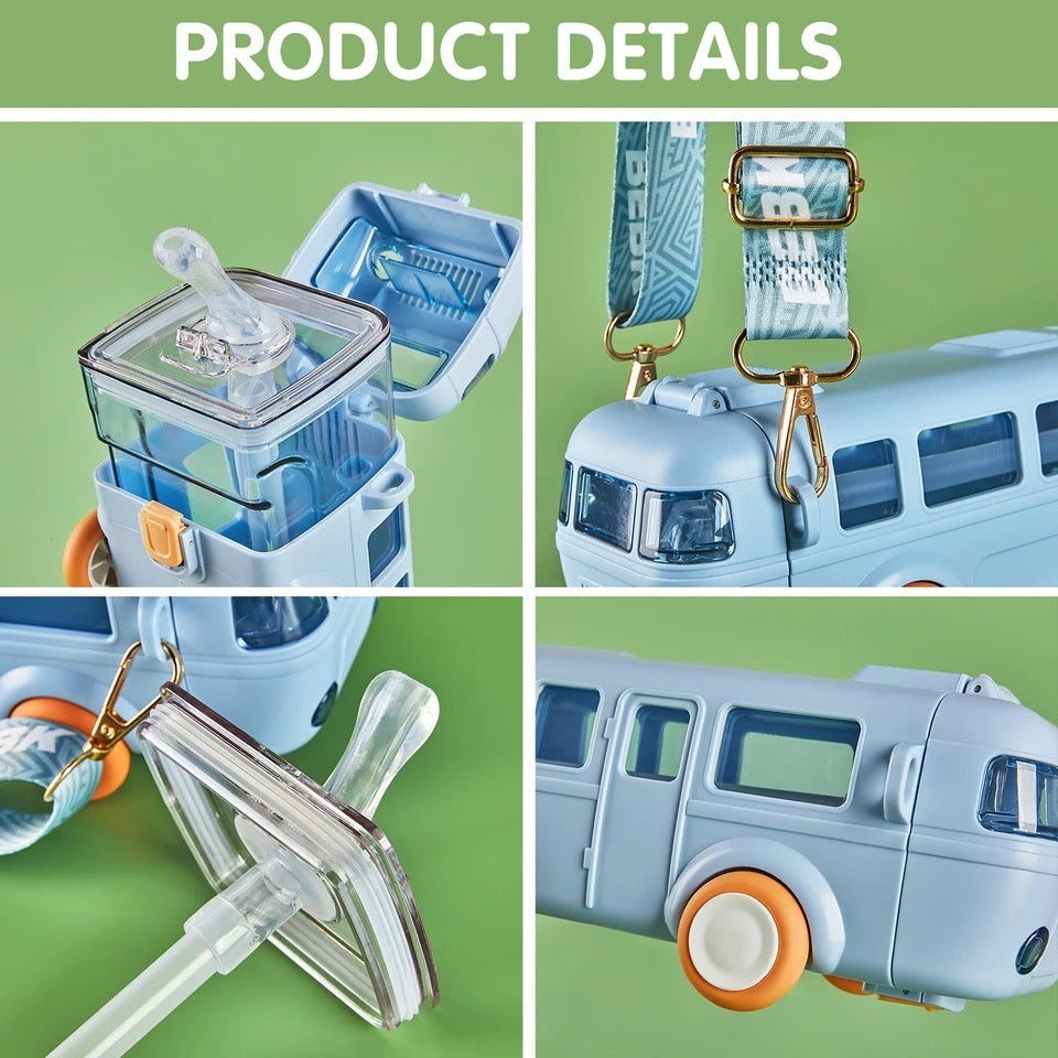 Bus-Shaped Premium Water Bottle for Kids